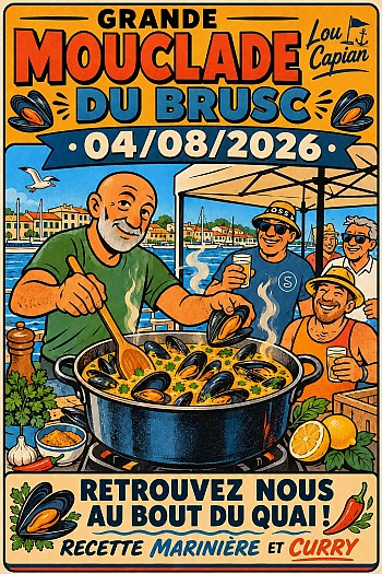 Grande mouclade au Brusc le 4 août 