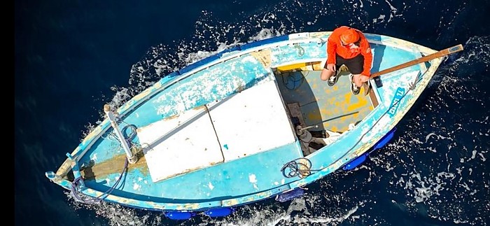 Pointu vu du ciel par drone