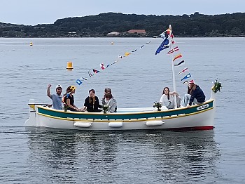Mise à l'eau de "La Largade", pointu du Brusc