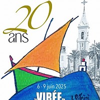 Affiche, les 20 ans des virées de St Nazaire (régates voiles latine à Sanary
