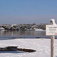 Le lagune du Brusc sous la neige en février 2012 - © Patrick Escriva