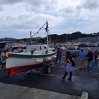 La Largade, pointu de 1946 amaré au Brusc