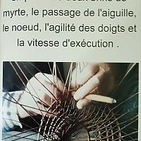 Fabrication traditionnelle d'un girelier en myrte ( nasse à poissons)