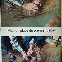 Fabrication traditionnelle d'un girelier en myrte ( nasse à poissons)