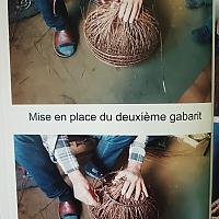 Fabrication traditionnelle d'un girelier en myrte ( nasse à poissons)