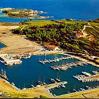L'île des Embiez, le port en 1970