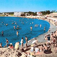 La plage du Cros en 1964