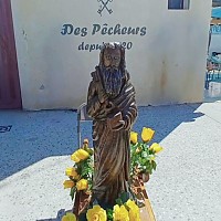 La statue de Saint-Pierre de la paroisse du Brusc