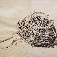 Nasse à poisson, dessin de Vincenzo Gemito