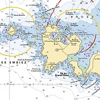 Carte marine du Brusc aux Embiez 