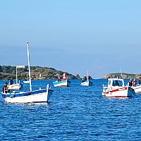 Arrivée du père Noël en bateau à Six Fours